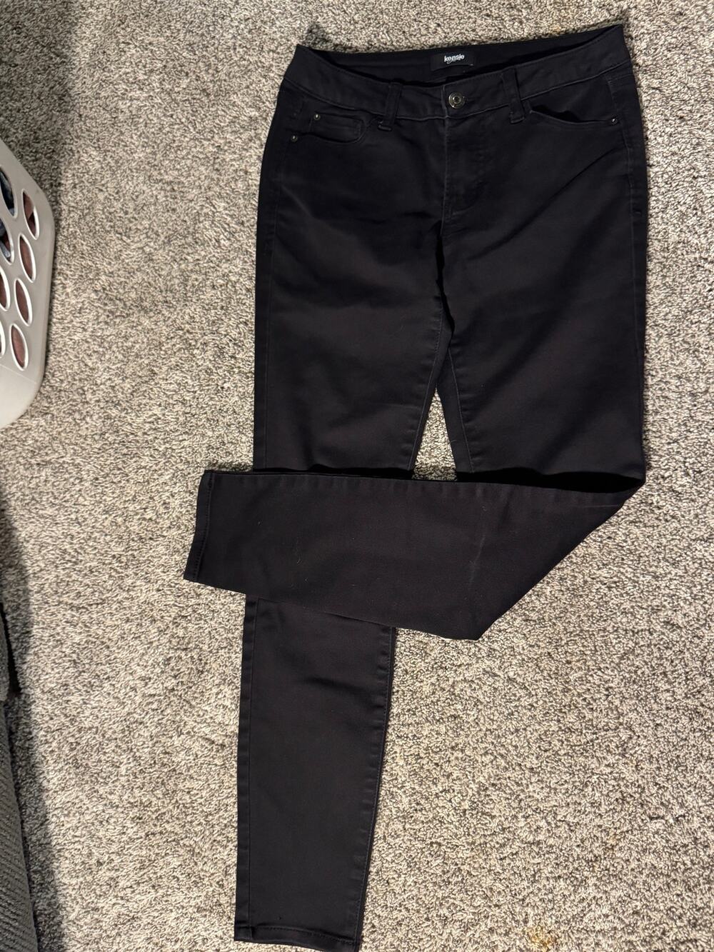Kensie Jeans The Knockout Skinny Black Mid Rise Jeans Size 0